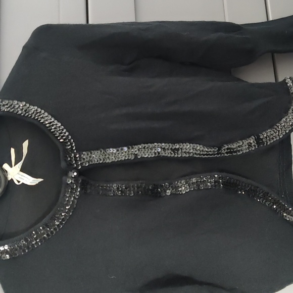 Black Sequin Shrug - Picture 2 of 5